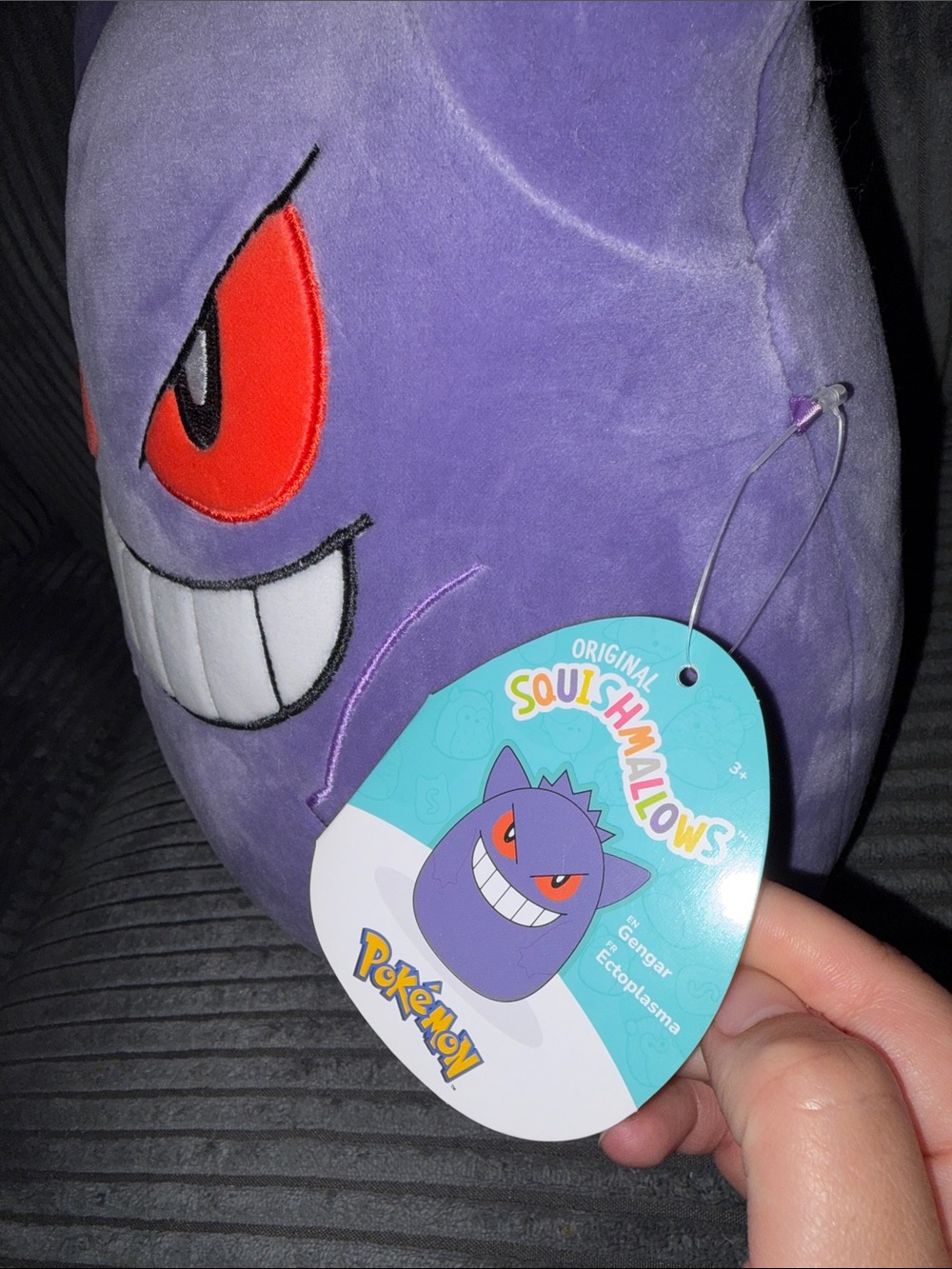 Squishmallows Purple Gengar Plush with Red Eyes - Picture 4 of 5